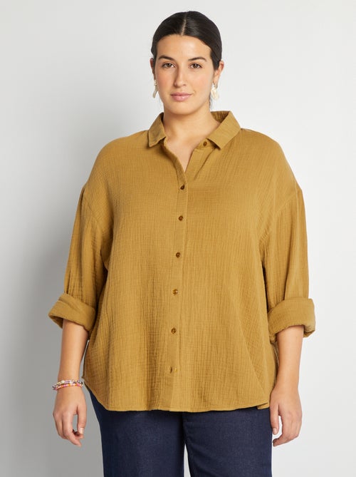 Chemise en gaze de coton - Kiabi