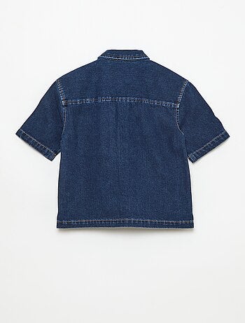 Chemise en jean manches courtes