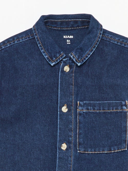 Chemise en jean manches courtes - Kiabi