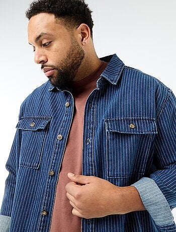 Chemise en jean rayée