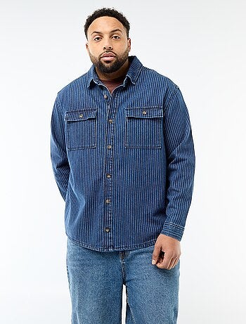 Chemise en jean rayée