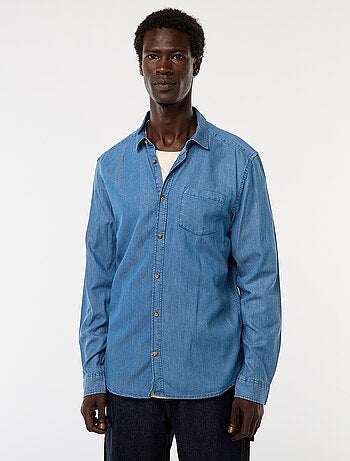 Chemise en jean uni