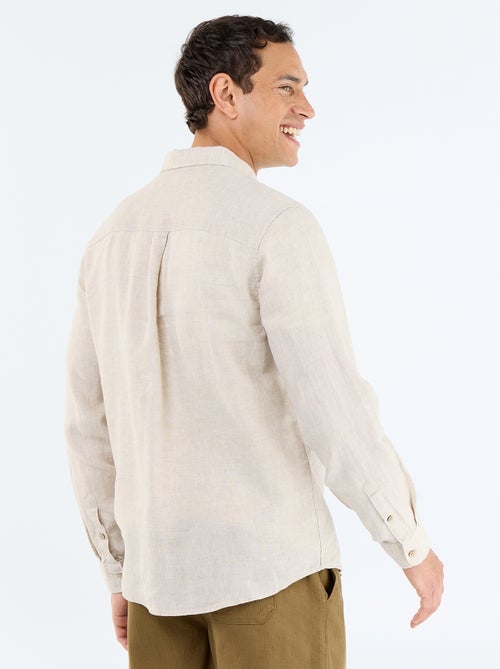 Chemise en lin - Kiabi