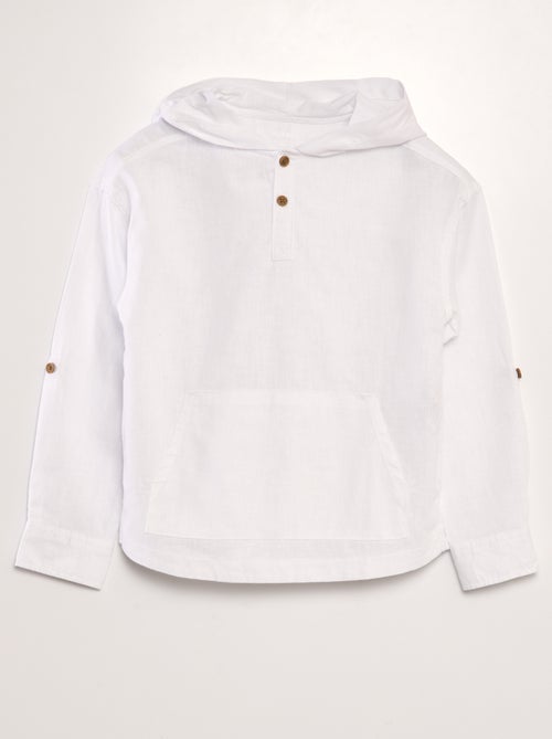Chemise en lin et coton - Kiabi