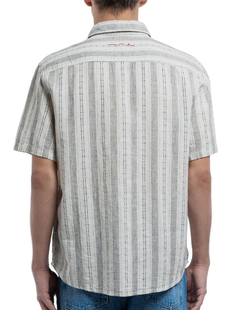 Chemise en lin Homme Teddy Smith Blanc - Kiabi