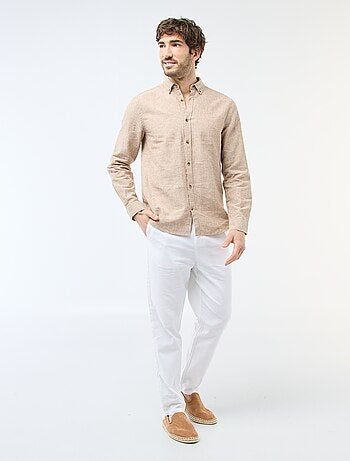 Chemise en lin mélangé