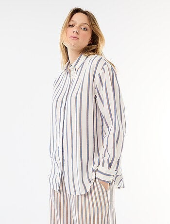 Chemise en lin mélangé