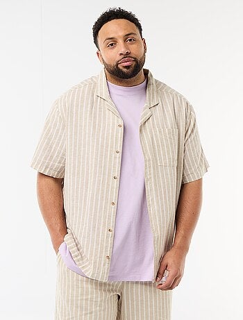 Chemise en lin mélangé