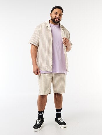 Chemise en lin mélangé