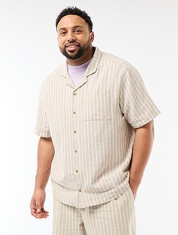 Chemise en lin mélangé