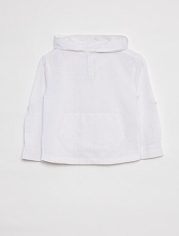 Chemise en lin mélangé