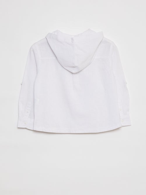 Chemise en lin mélangé - Kiabi