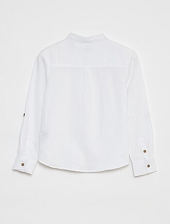 Chemise en lin mélangé