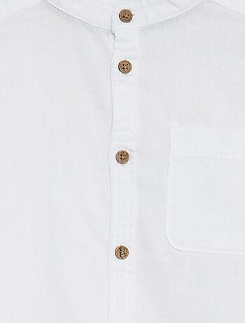 Chemise en lin mélangé