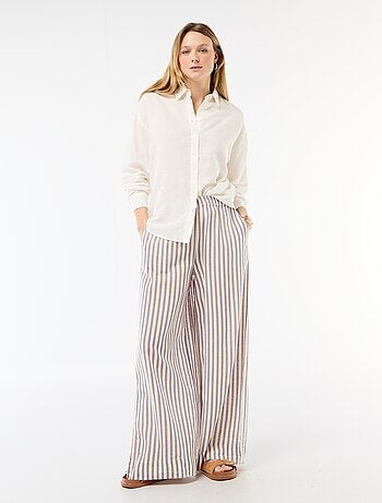 Chemise en lin mélangé