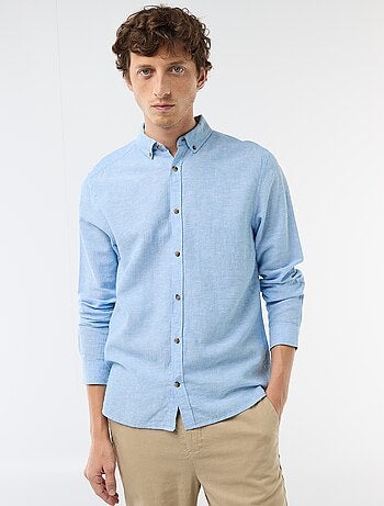 Chemise en lin mélangé
