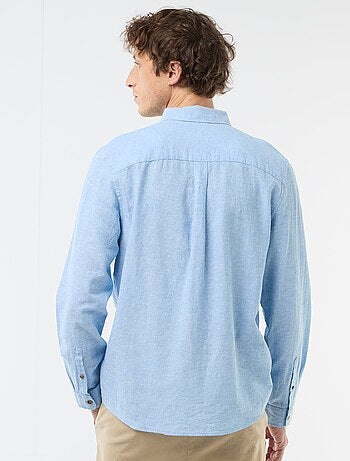 Chemise en lin mélangé