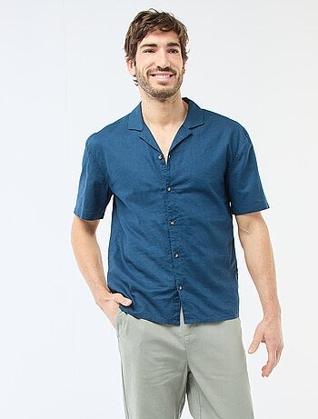 Chemise en lin mélangé