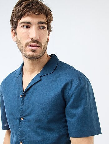 Chemise en lin mélangé