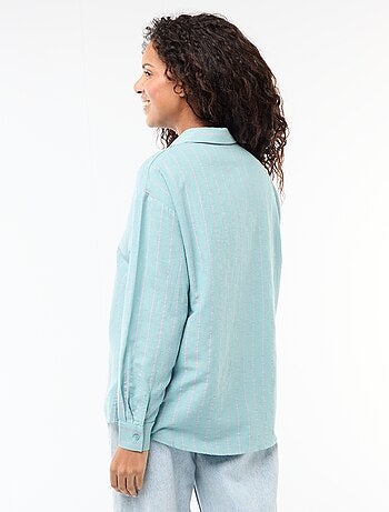 Chemise en lin mélangé