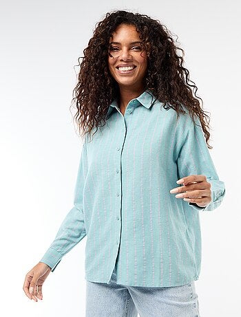 Chemise en lin mélangé