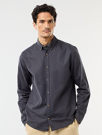 Chemise en lin mélangé