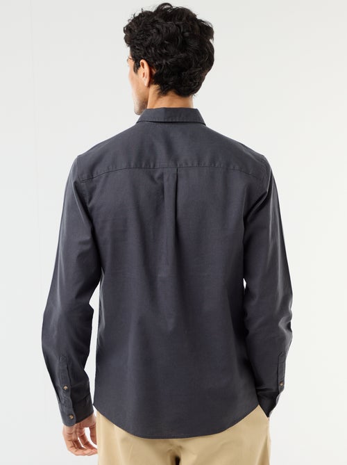 Chemise en lin mélangé - Kiabi