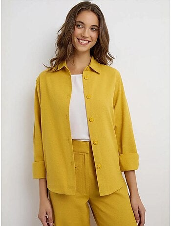 Chemise en lin mélangé hiccup