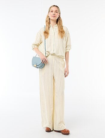 Chemise en lin mélangé