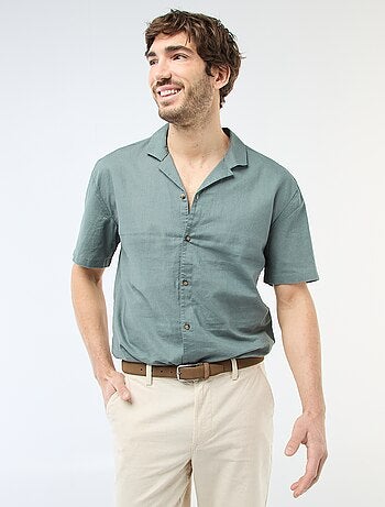 Chemise en lin mélangé