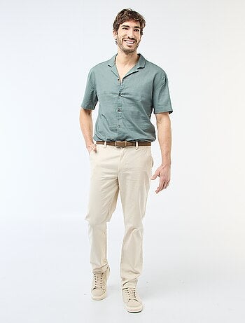 Chemise en lin mélangé