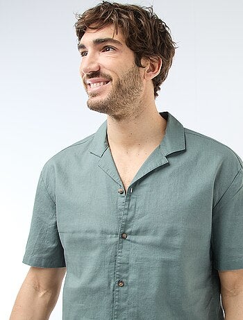 Chemise en lin mélangé