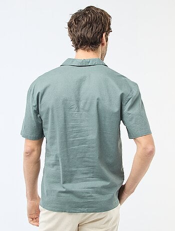 Chemise en lin mélangé