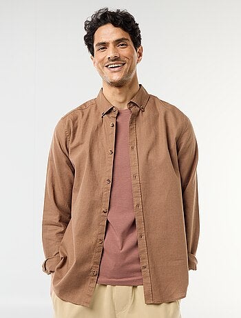 Chemise en lin mélangé