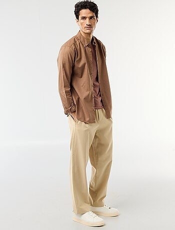 Chemise en lin mélangé