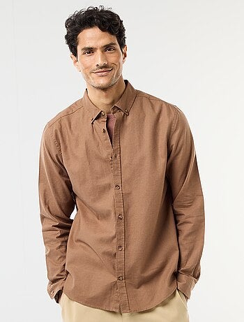 Chemise en lin mélangé