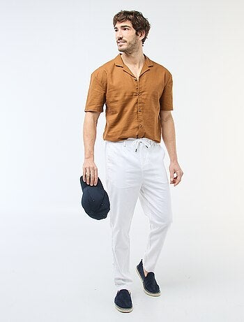 Chemise en lin mélangé