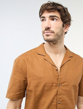 Chemise en lin mélangé