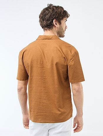 Chemise en lin mélangé