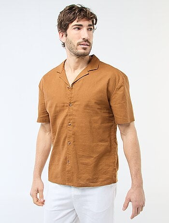 Chemise en lin mélangé