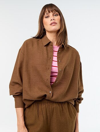 Chemise en lin mélangé