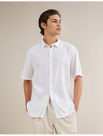 Chemise en lin mélangé, MO Fashion