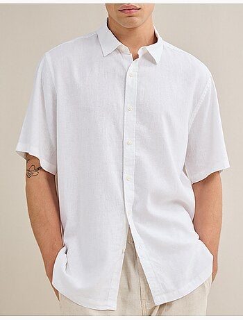Chemise en lin mélangé, MO Fashion
