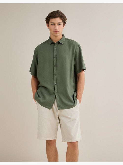 Chemise en lin mélangé, MO Fashion - Kiabi Chemise en lin mélangé, MO Fashion - Kiabi
