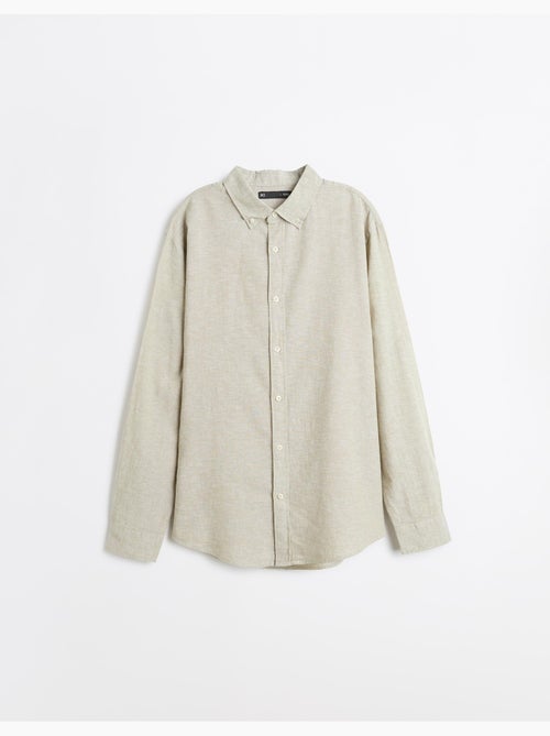 Chemise en lin mélangé, MO Fashion - Kiabi Chemise en lin mélangé, MO Fashion - Kiabi