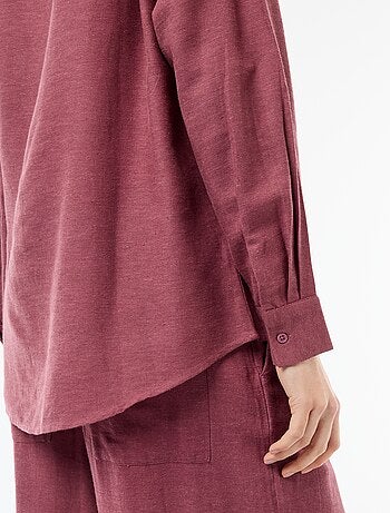 Chemise en lin mélangé