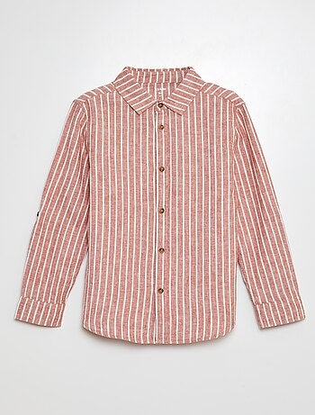 Chemise en lin mélangé