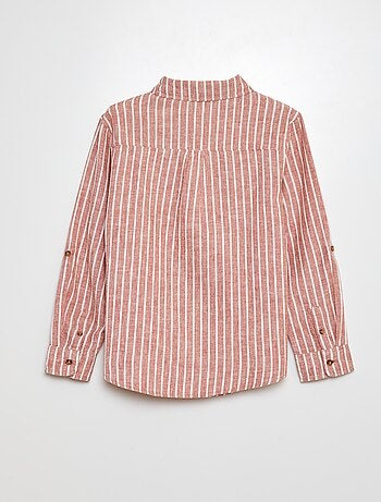 Chemise en lin mélangé