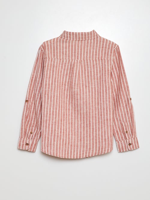 Chemise en lin mélangé - Kiabi