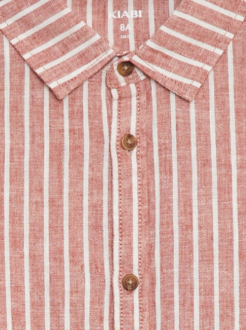 Chemise en lin mélangé - Kiabi